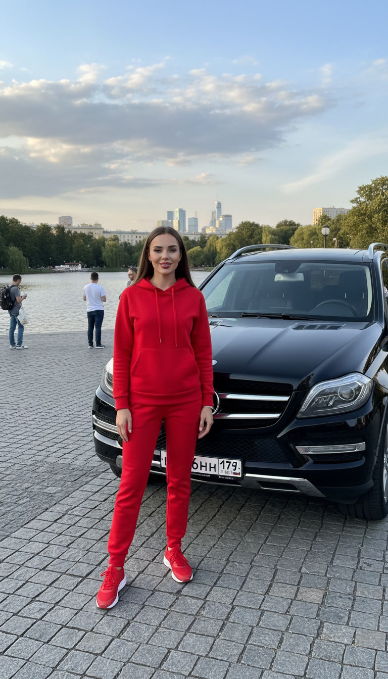 эта девушка стоит на в москве, на патриарших пруда